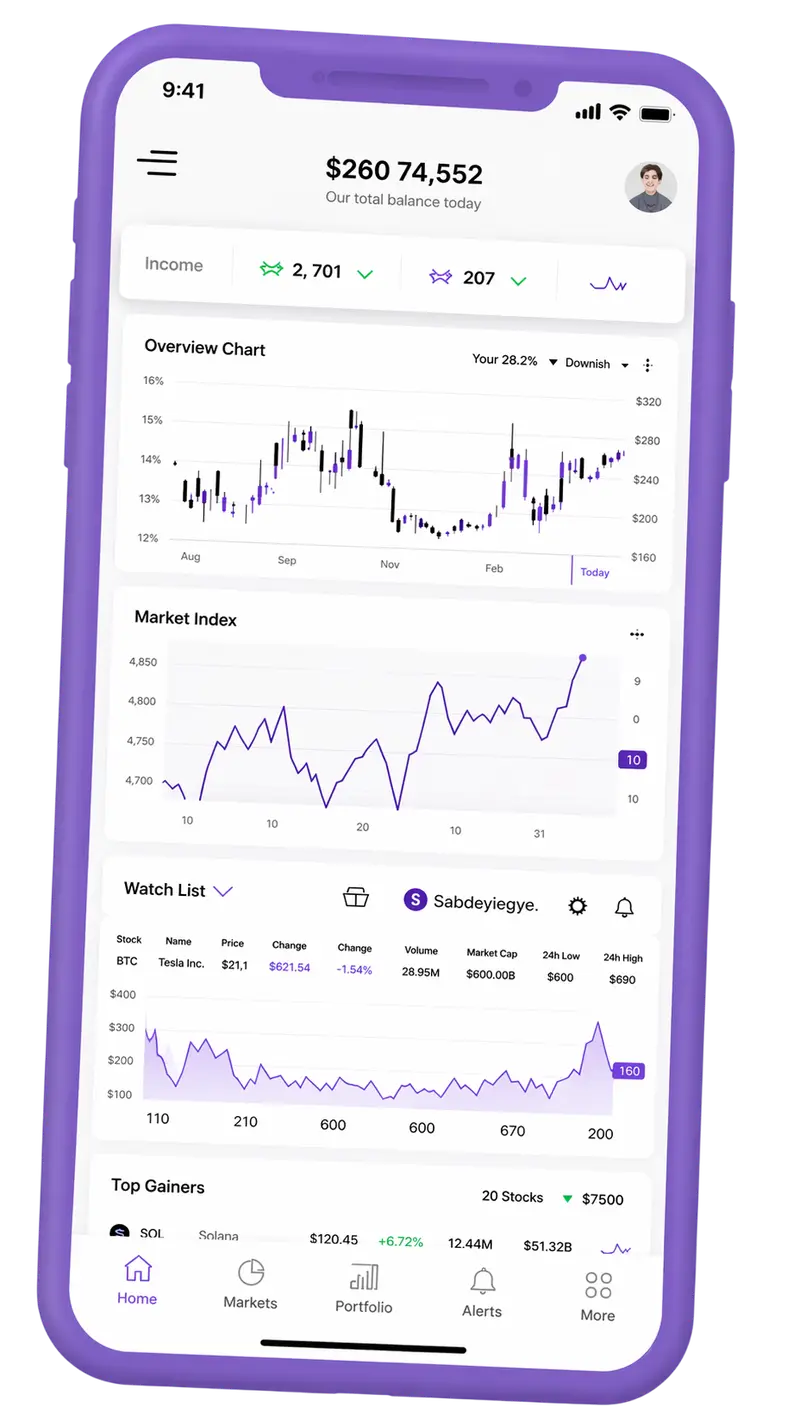 BitPrime Core — plataforma de trading en móvil